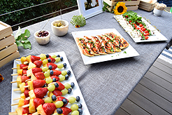 A GARDEN WEDDING RECEPTION